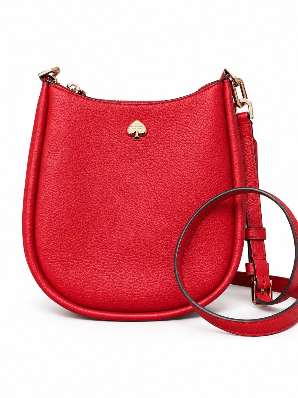 Kate Spade Kayla KL805 Red Leather Swingback Crossbody Christmas NWOT MSRP $299